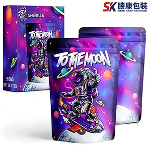 Sachets Mylar anti-odeur de 3,5 g pour bonbons gélifiés et produits comestibles, pochettes refermables à fond plat - Product Image 1