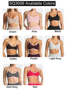 Vêtements de sport, soutiens-gorge de sport sans couture, bretelles réglables, soutien-gorge de fitness pour femmes, vêtements de yoga doux et élastiques, soutien-gorge d'entraînement léopard - Product Image 4