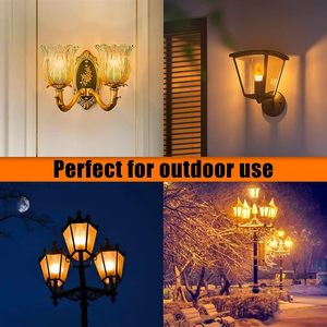 E26 dẫn nhấp nháy nến ngọn lửa hiệu ứng ánh sáng bóng đèn 2W cao lumens tiết kiệm năng lượng 1 chế độ Đèn Chùm Nến lửa khí đèn lồng - Product Image 4