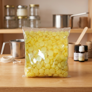 Cire d'abeille jaune naturelle non raffinée en granulés filtrés, sachets de cire - Product Image 2