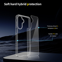 Coque de téléphone transparente anti-rayures en TPU+PC antichoc pour Samsung Galaxy A17, compatible avec Samsung A07, A27, A37, A57, A16 - Vente Flash