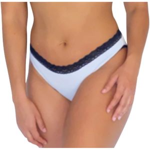 FOXA Paquete de 12 bragas de encaje de corte alto para mujer, ropa interior transpirable de algodón y elastano de talle alto - Product Image 6