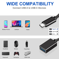 Câble USB OTG 3.0 femelle vers Type C mâle adaptateur connecteur adaptateur de tête en métal