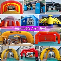 Tente d'arc gonflable personnalisée pour des événements extérieurs tente d'arche gonflable imperméable d'auvent avec la LED éclairée pour la publicité