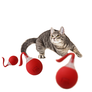 Giocattoli per Gatti Automatici Elettrici di Lusso Ecologici, Palla Interattiva Rotolante in ABS+TPR, Bestseller per Animali Domestici - Product Image 1