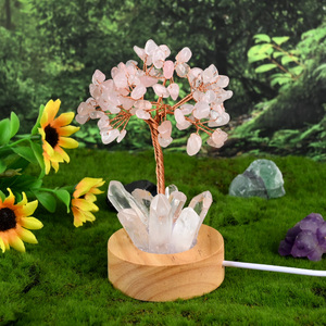 Lámpara de Cristal LED con Forma de Árbol de Cristal Natural de Alta Calidad al por Mayor para Decoración del Hogar - Product Image 4