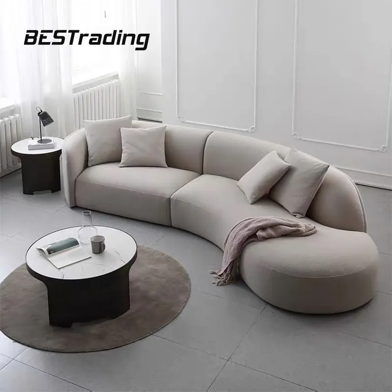 Luxury Simple Creative Lounge Sofa Velvet Fabric Furniture Fashion Living Room Sofa Hot Sale Nordic Modern Sectional Sofa