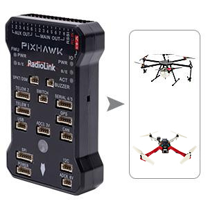 Radiolink PIXHAWK Flight Controller <span class=keywords><strong>2</strong></span>.4.8 โอเพ่นซอร์ส PX4 APM ระบบขับเคลื่อนอัตโนมัติสำหรับมัลติโรเตอร์ ปีกตรึง VTOL UAV โดรน - Product Image 4
