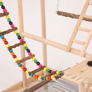 Peperhout Papegaai Speelgoed Verlichting Van De Opwinding Papegaai Schommel Vogel Speelgoed Tijger Huid Pioen Xuanfeng Van De Hoge Stand Knabbel - Product Image 5