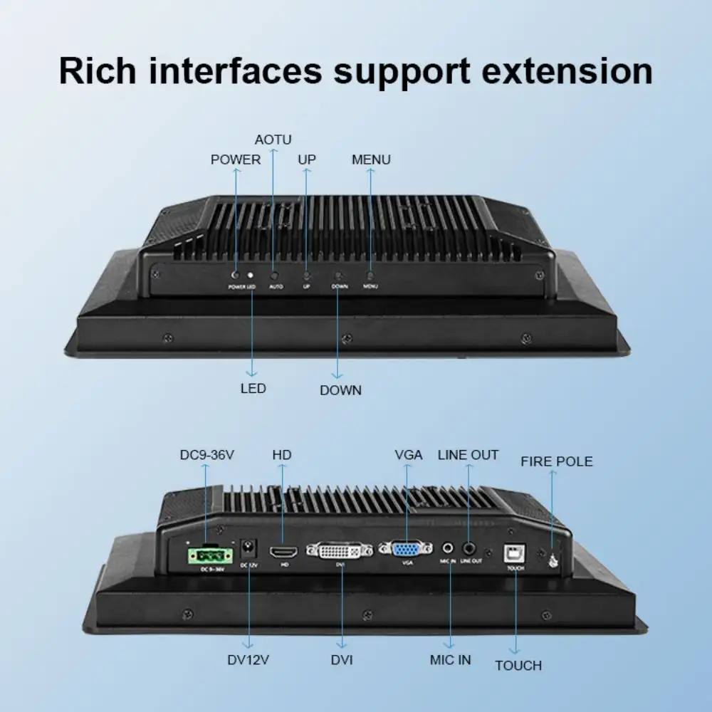 Industriële Monitor Industriële Flat Panel Touchscreen Alles In Een Pc Android Industriële Touch Pc Voor Kunstmatige Intelligente