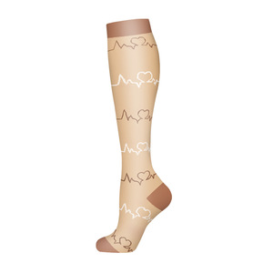 Chaussettes <span class=keywords><strong>de</strong></span> compression <span class=keywords><strong>de</strong></span> sport hautes pour les jeunes <span class=keywords><strong>Bas</strong></span> <span class=keywords><strong>de</strong></span> sport en forme <span class=keywords><strong>de</strong></span> cœur rose doux pour la <span class=keywords><strong>grossesse</strong></span> Course à pied Cyclisme Varices - Product Image 6
