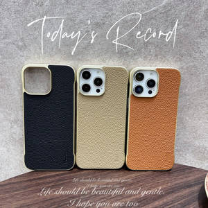Étui de téléphone portable Denior de luxe en cuir véritable grainé avec chargement sans fil magnétique invisible antichoc et protections d'écran pour appareil photo - Product Image 6