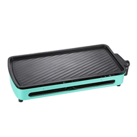 Barbecue électrique domestique pour BBQ, avec poêle antiadhésive, plaque pour cuisinière électrique, pour fête à domicile pour 3 à 8 personnes