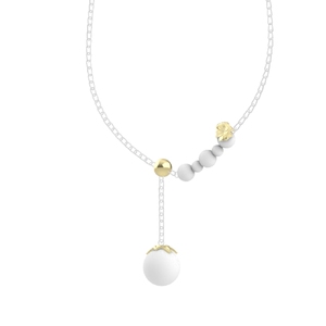 [Expo de Joyería Internacional de Hong Kong] Collar Lariat Cascading Tides Camellia Pearl con colgante en Y para uso diario - Product Image 3