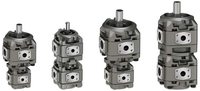 Pompe hydraulique à engrenages tandem haute pression Marzocchi Parker HGP GHP Jcb 3CX, pompe à huile hydraulique simple/double en aluminium