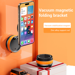 ที่ยึดโทรศัพท์ในรถยนต์แบบแม่เหล็กติดกระจก หมุนได้ 360 องศา รองรับการติดตั้งแบบสุญญากาศ ใช้งานได้กับ iPhone 17 Pro Max 12 <span class=keywords><strong>iPad</strong></span> และอุปกรณ์เล่นเกม - Product Image 1