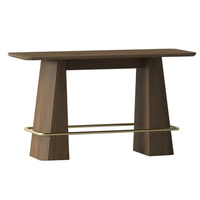 Meubles de bar, table haute de style provincial français, table haute en bois de chêne pour cuisine, salle à manger, bar à domicile, taille personnalisée OEM ODM