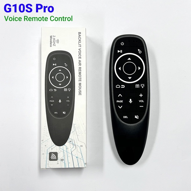 G10 G10S Pro Voice Remote Control Air Mouse with Backlit 2.4G Wireless Gyroscope IR Learning for Android Media Player X96