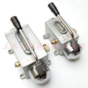 Y 8 Manual <b>Hand</b> Crank Oil Pump <b>Cast</b> Aluminum CNC Press Lubrication Pump - Product Image 1