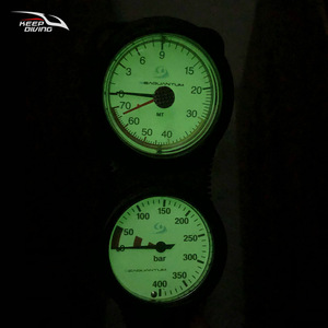 เกจวัดความดันดำน้ำ เกจวัดความลึก เกจวัดคู่ โลหะ GG-995 สำหรับใช้งานใต้น้ำ - Product Image 5