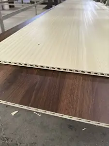 कला रंग लकड़ी पैनल सजावटी बाहरी wpc 3 डी दीवार पैनल