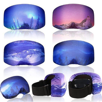 Couverture de lunettes de neige de conception personnalisée couverture de lunettes de ski en polyester Spandex hautement élastique