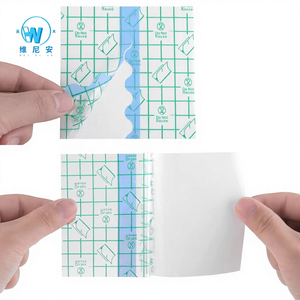 Pansements transparents pré-coupés Yimmer 10cm*10cm, <span class=keywords><strong>film</strong></span> auto-adhésif pour coupures et brûlures mineures, imperméables et respirants - Product Image 3