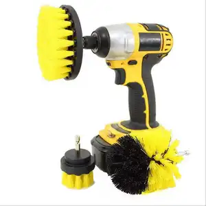 3pcs Electric Screwdriver Drill Power Scrubber Clean Brushes For Carpet Glass Car Tub Tires Nylon Brushes Power Tools