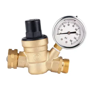 Chì Miễn Phí Nước Giảm Tốc Cho RV Brass Điều Chỉnh Nước Điều Chỉnh Áp Suất Van