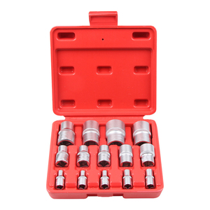 14PCS nữ Torx ổ cắm Sao E4-E24 bên ngoài Torx ổ cắm thiết lập 1/4 "1/2" 3/8 "e-loại ổ cắm chèn Nut loại bỏ dụng cụ cầm tay Kit - Product Image 1