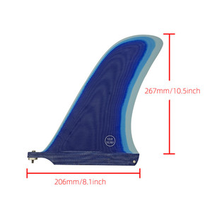 Yep Surf 10.5 Inch Single Tail Fin Fiberglass Blade Shaped Surfboard Rudder - Product Image 4