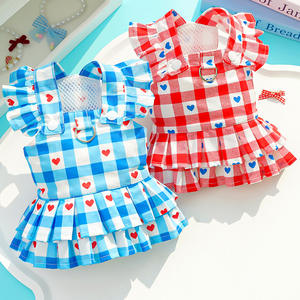 Vestido para Mascotas de Poliéster con Diseño de Estampado Lindo, Estilo Princesa, Transpirable, Cómodo, de Lujo, para Primavera/Verano, para Perros y Gatos Pequeños - Product Image 1