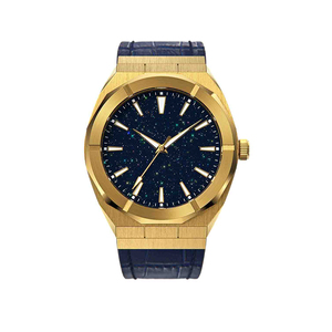 <span class=keywords><strong>Montre</strong></span> unisexe personnalisée avec <span class=keywords><strong>bracelet</strong></span> en cuir <span class=keywords><strong>interchangeable</strong></span>, finition givrée effet poussière d'étoile, mouvement à quartz, idéale pour un cadeau d'affaires - Product Image 5