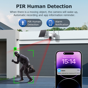 Outdoor IP66 <b>Security</b> CCTV Halow WIFI Home Hub Combo Kits 500M Signal WIFI Repeater PIR Human Detection Solar Battery PTZ <b>Camera</b> - Product Image 2