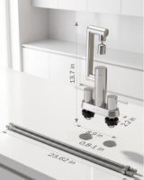 1080 °   Robinet de lavabo rotatif à 360° °   Aérateur d'extension de robinet pivotant pour cuisine et lavabo