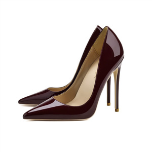 Zapatos de Tacón Alto Stiletto Color Nude para Mujer, de Charol, Tallas 35-44, con Logo de Lujo, para Fiestas, Moda de Verano - Product Image 3