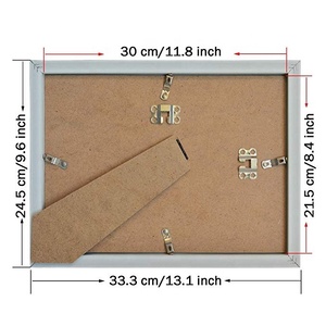 Hot bán A4 khung gỗ yếu tố cần thiết Trắng Giấy chứng nhận bằng tốt nghiệp hình ảnh khung ảnh cho tường treo Tabletop chứng nhận - Product Image 3
