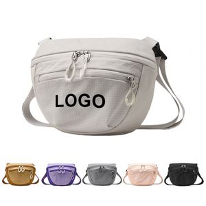 Sac à bandoulière personnalisé en gros avec logo, décontracté, sportif, pour voyage en extérieur, en nylon imperméable, sacoche bandoulière sur mesure - Product Image 1