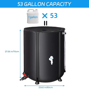 خزان تخزين مياه قابل للطي لبرميل مياه الأمطار 350L للخدمة الشاقة - Product Image 3