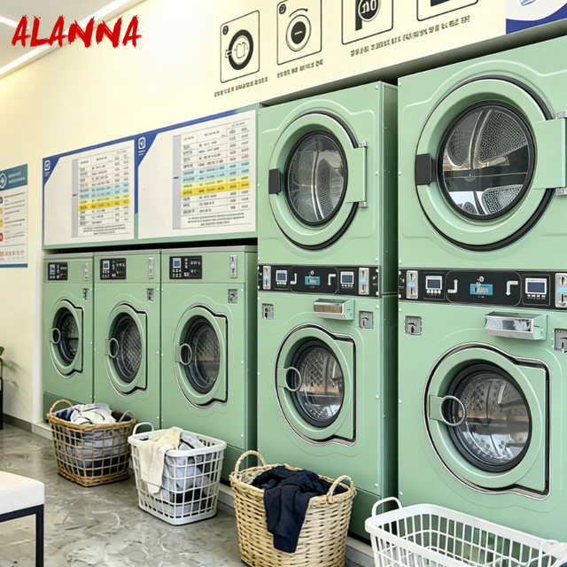 Industrial Laundromat Washing Machines and Dryers Coin Stack Washer Dryer Commercial Washing Machine Laundry Equipment