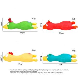 Giocattoli Interattivi per Cani a Forma di Pollo Urlante e Anatre Colorate, Super Carini, con Suono, Resistenti, Sicuri, in Lattice, per Uso Esterno - Product Image 2