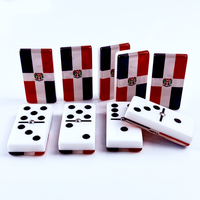 Dominos Double Six, 28 pièces, blocs de construction en acrylique non toxiques, jouet éducatif pour enfants, jeu de logique