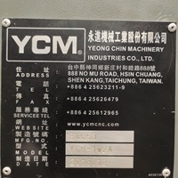 Tour-fraiseuse CNC verticale d'occasion Taiwan YCM FV102A robuste BT40 à broche unique 3 axes Fanuc 25kW 10000 tr/min à vendre