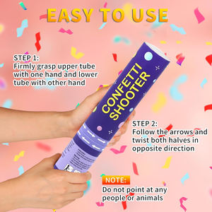 Aktions preis Großhandel Mehrere Farben Biologisch abbaubares Papier Konfetti Cannon <span class=keywords><strong>Party</strong></span> Popper für die Hochzeit - Product Image 3