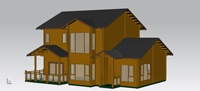 Villa de Luxe 8 Chambres Mansion avec Armoires de Cuisine Chalet En Bois Habitation