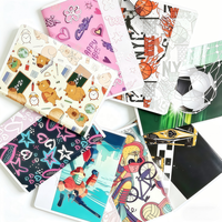 Cahier d'exercices personnalisable en couleur et en taille, reliure agrafée, logo personnalisé, couverture brillante/artistique/effaçable pour les écoles