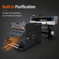 Printer DTF WorldColor 60cm 2Heads I3200A1 dan Penggoyang Bubuk untuk Pencetakan Film Transfer Panas Kaos, Pakaian, dan Tekstil
