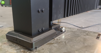 Porte d'allée battante double en aluminium d'usine et porte de jardin privée
