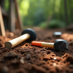 Marteau de mécanicien Ttake 5082 avec manche en bois et poignée orange pour usage général - Product Image 3
