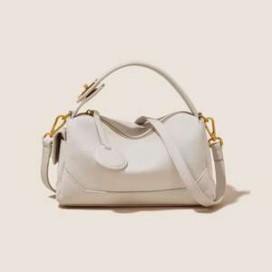 Personalización de Logotipo con un Pedido Mínimo de 10 Unidades, Cartera de Cuero PU Suave y Moderna para Mujer, Bolso Tipo Boston con Cremallera, Correa Extraíble, Capacidad de 3L+ - Product Image 4